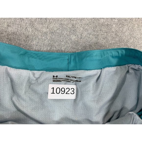 Under Armour Fitted Heat Gear Lined Running Shorts (Women's XXL) Blue - Picture 4 of 8